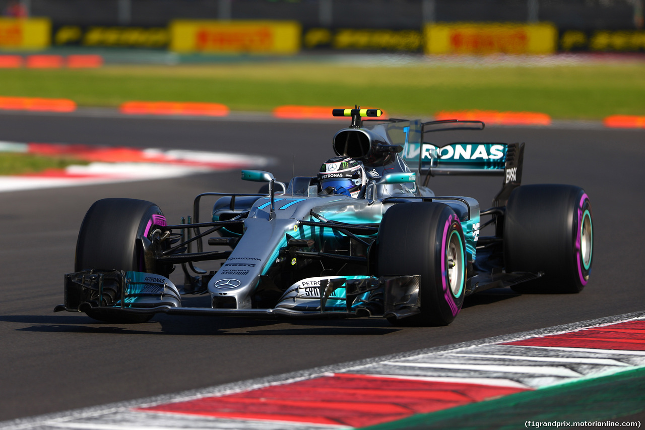 GP MESSICO, 28.10.2017 - Prove Libere 3, Valtteri Bottas (FIN) Mercedes AMG F1 W08