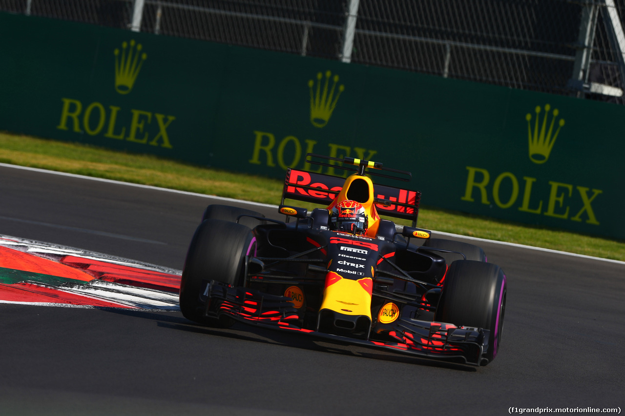 GP MESSICO, 28.10.2017 - Prove Libere 3, Max Verstappen (NED) Red Bull Racing RB13