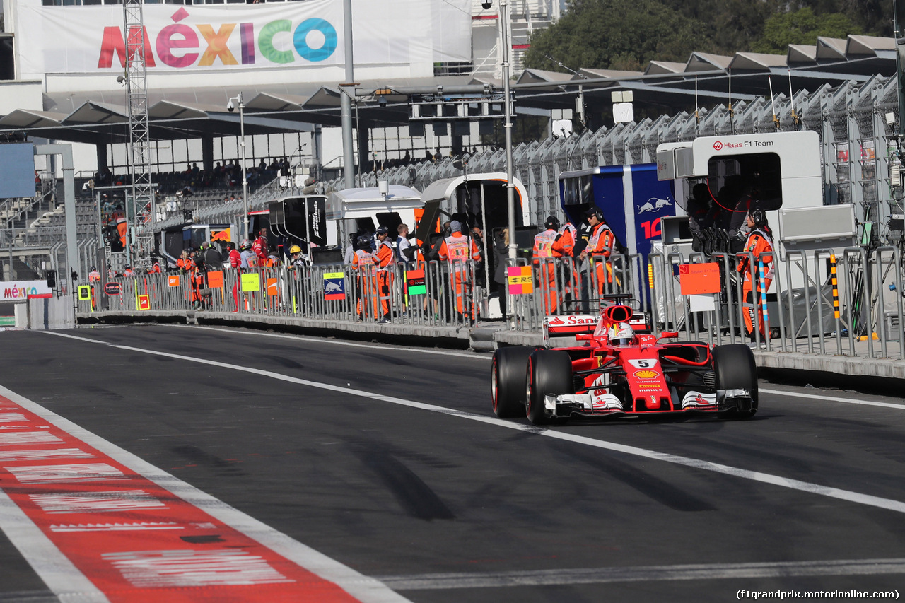 GP MESSICO, 28.10.2017 - Prove Libere 3, Sebastian Vettel (GER) Ferrari SF70H