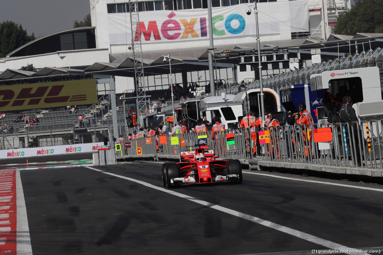 GP MESSICO, 28.10.2017 - Prove Libere 3, Sebastian Vettel (GER) Ferrari SF70H