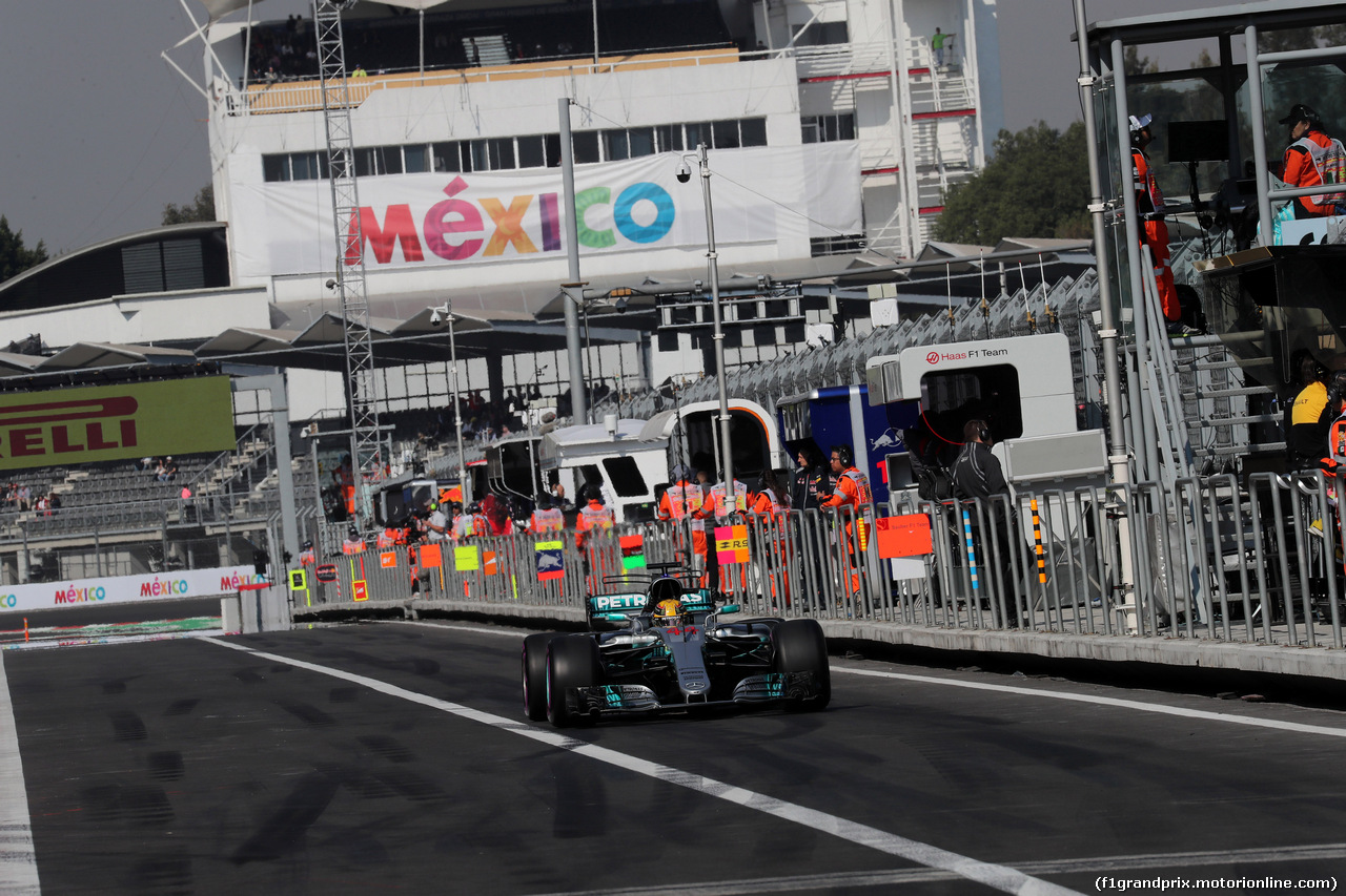 GP MESSICO, 28.10.2017 - Prove Libere 3, Lewis Hamilton (GBR) Mercedes AMG F1 W08