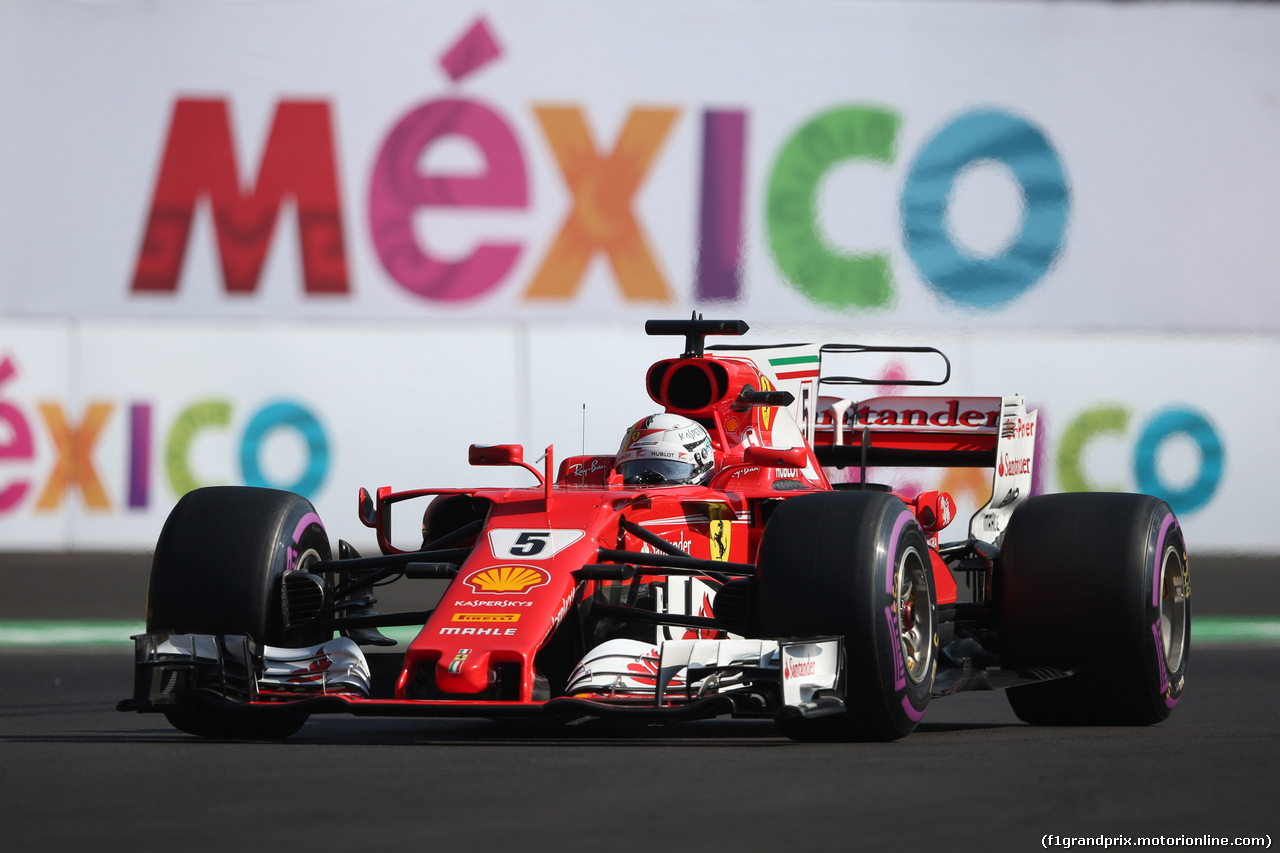 GP MESSICO, 28.10.2017 - Prove Libere 3, Sebastian Vettel (GER) Ferrari SF70H