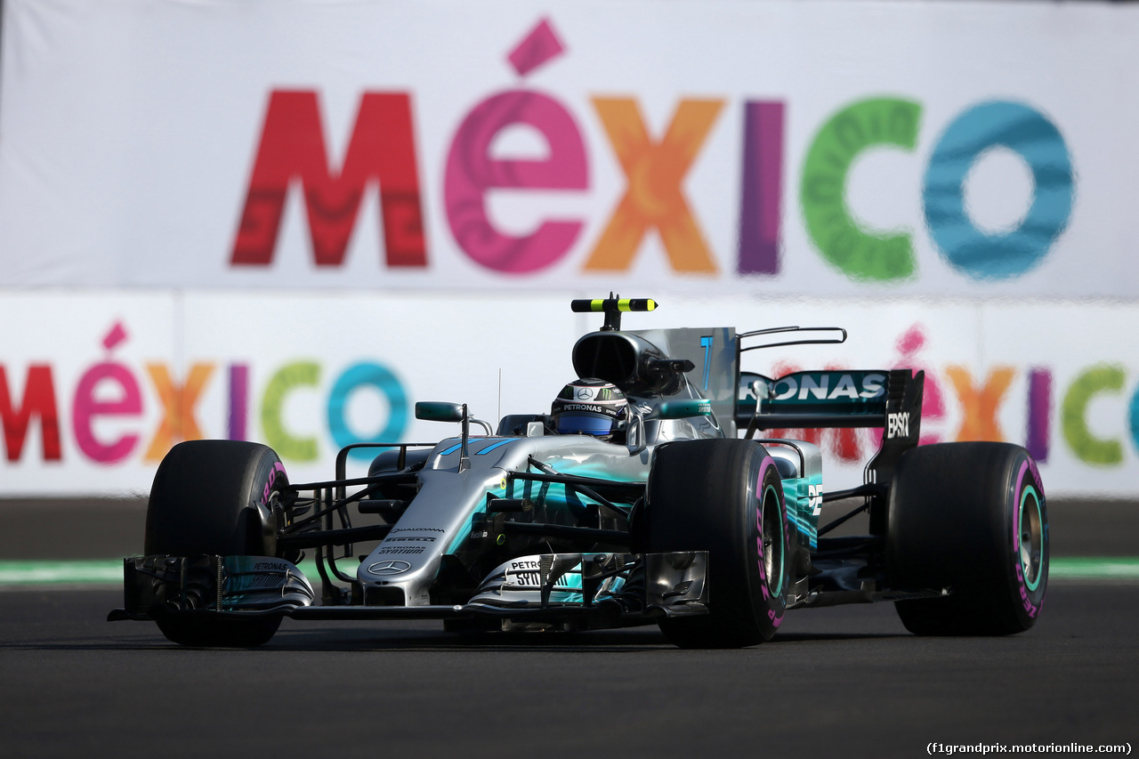 GP MESSICO, 28.10.2017 - Prove Libere 3, Valtteri Bottas (FIN) Mercedes AMG F1 W08