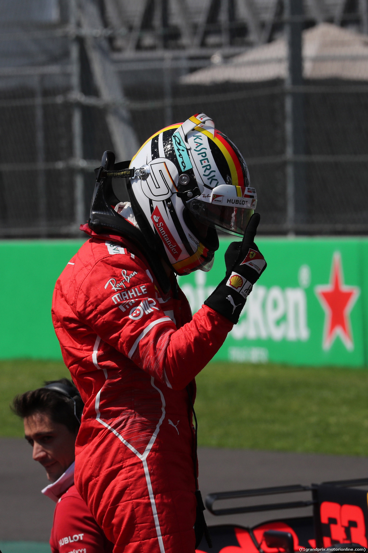 GP MESSICO, 28.10.2017 - Qualifiche, Sebastian Vettel (GER) Ferrari SF70H pole position