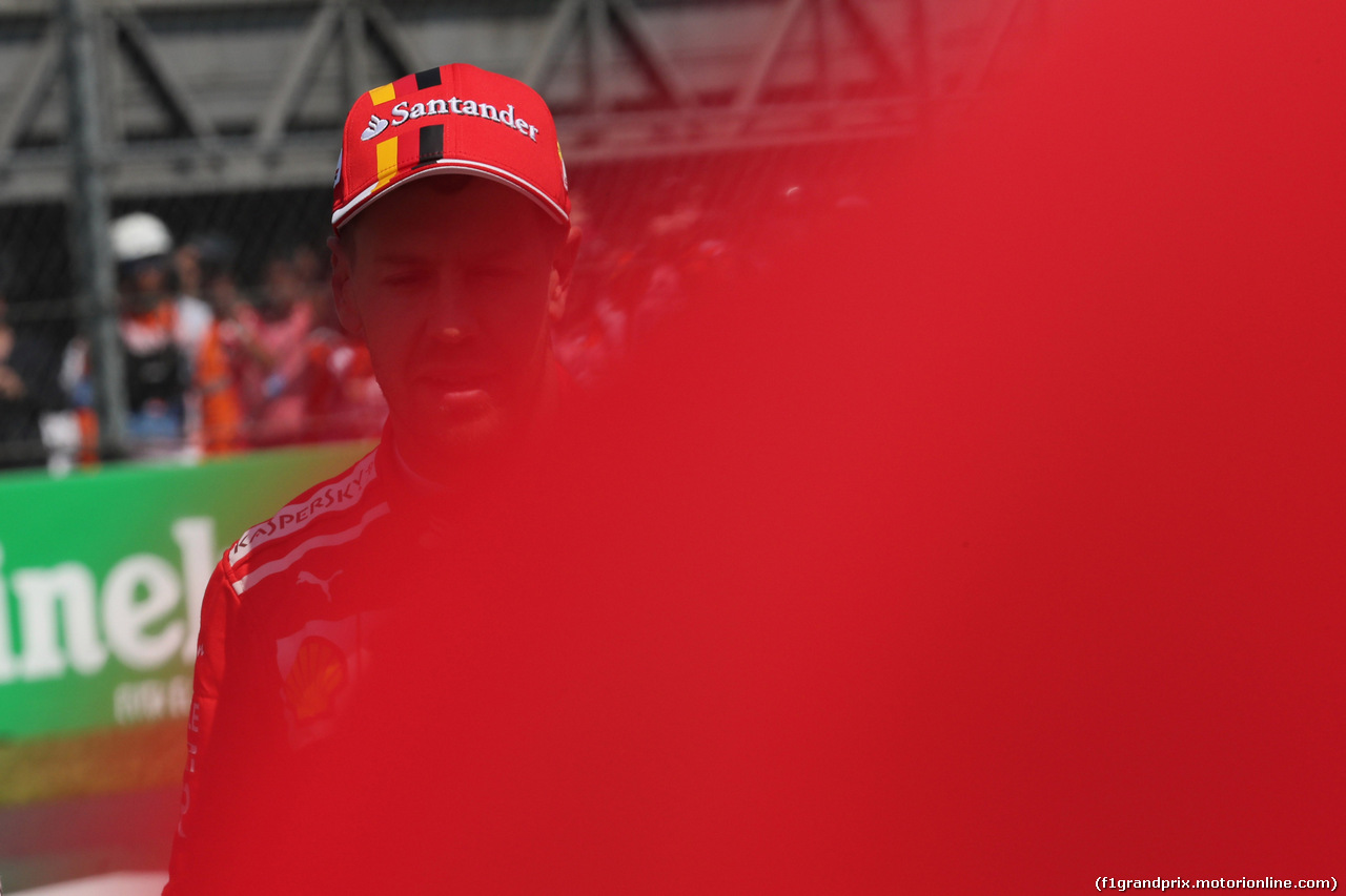 GP MESSICO, 28.10.2017 - Qualifiche, Sebastian Vettel (GER) Ferrari SF70H pole position