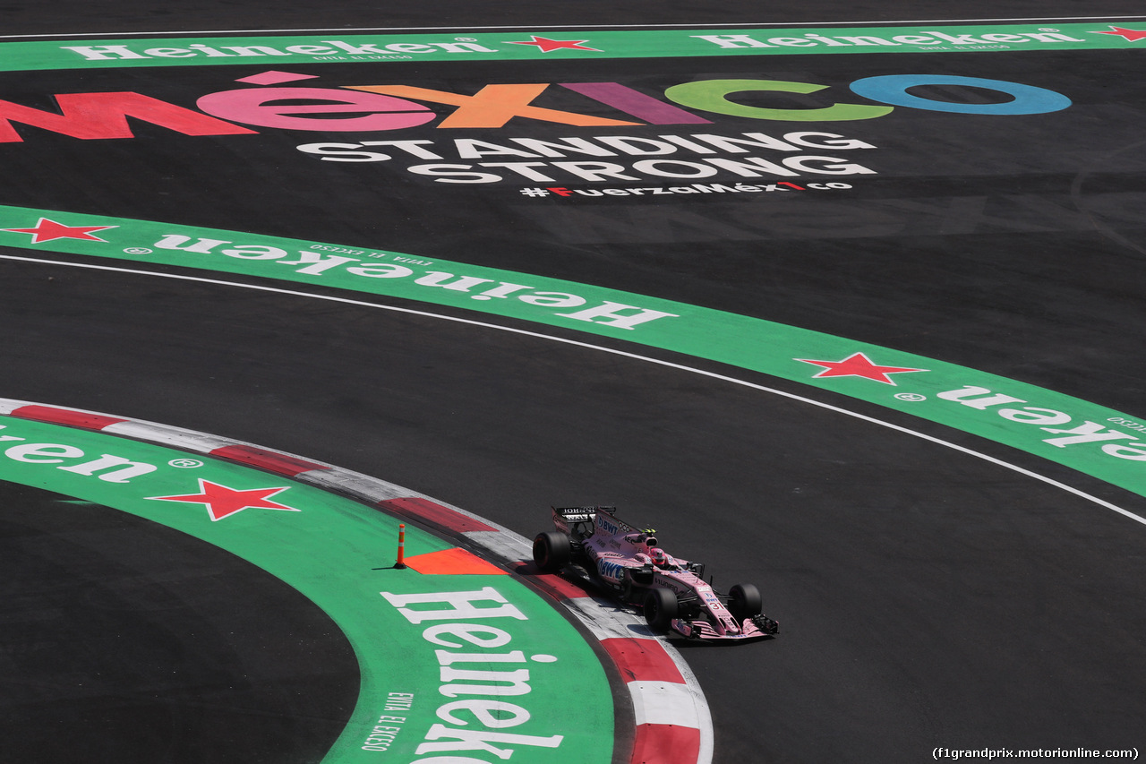 GP MESSICO, 28.10.2017 - Qualifiche, Esteban Ocon (FRA) Sahara Force India F1 VJM10