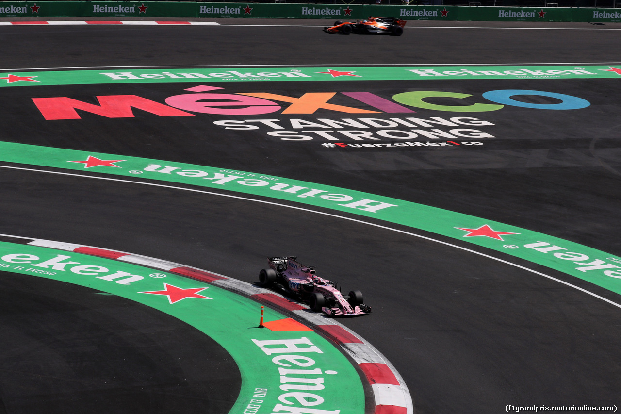 GP MESSICO, 28.10.2017 - Qualifiche, Sergio Perez (MEX) Sahara Force India F1 VJM010