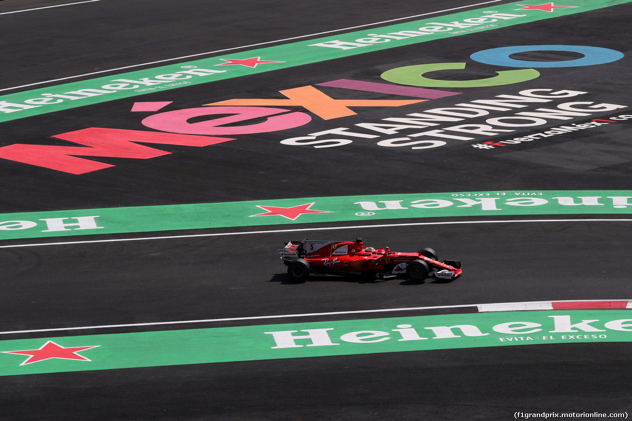 GP MESSICO, 28.10.2017 - Qualifiche, Sebastian Vettel (GER) Ferrari SF70H