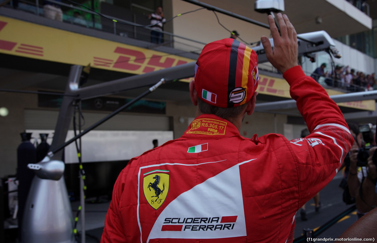 GP MESSICO, 28.10.2017 - Qualifiche, Sebastian Vettel (GER) Ferrari SF70H pole position