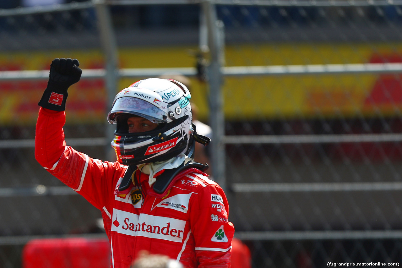 GP MESSICO, 28.10.2017 - Qualifiche, Sebastian Vettel (GER) Ferrari SF70H pole position