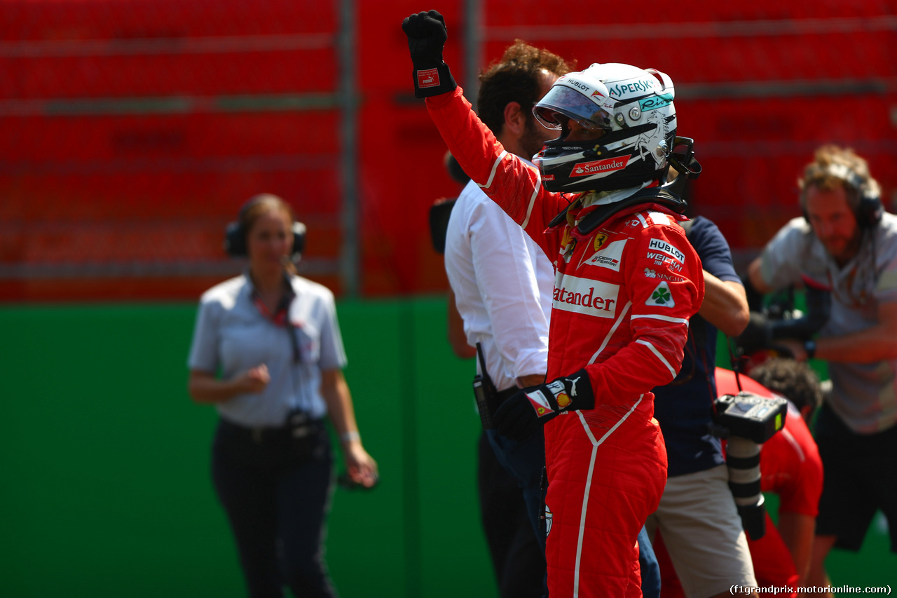 GP MESSICO, 28.10.2017 - Qualifiche, Sebastian Vettel (GER) Ferrari SF70H pole position