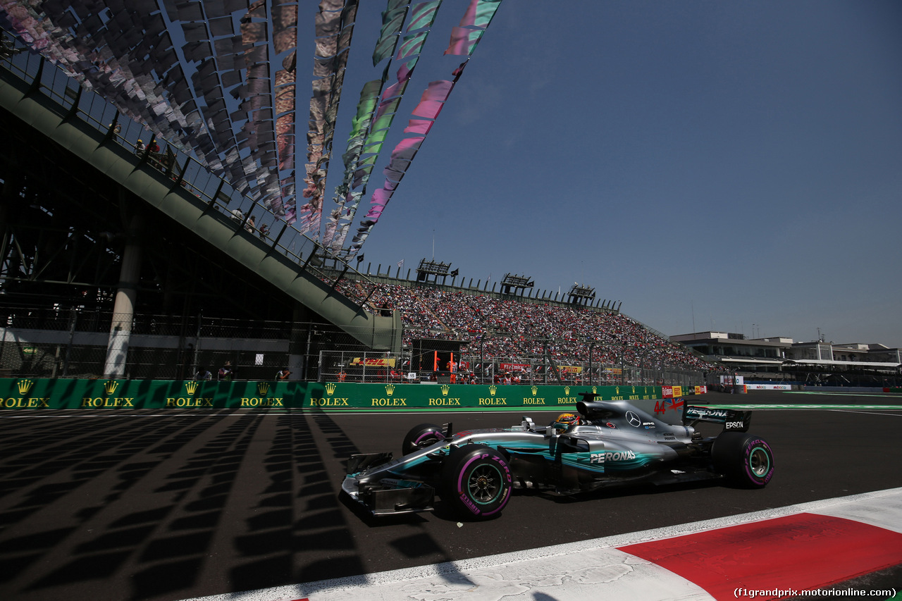 GP MESSICO, 28.10.2017 - Qualifiche, Lewis Hamilton (GBR) Mercedes AMG F1 W08