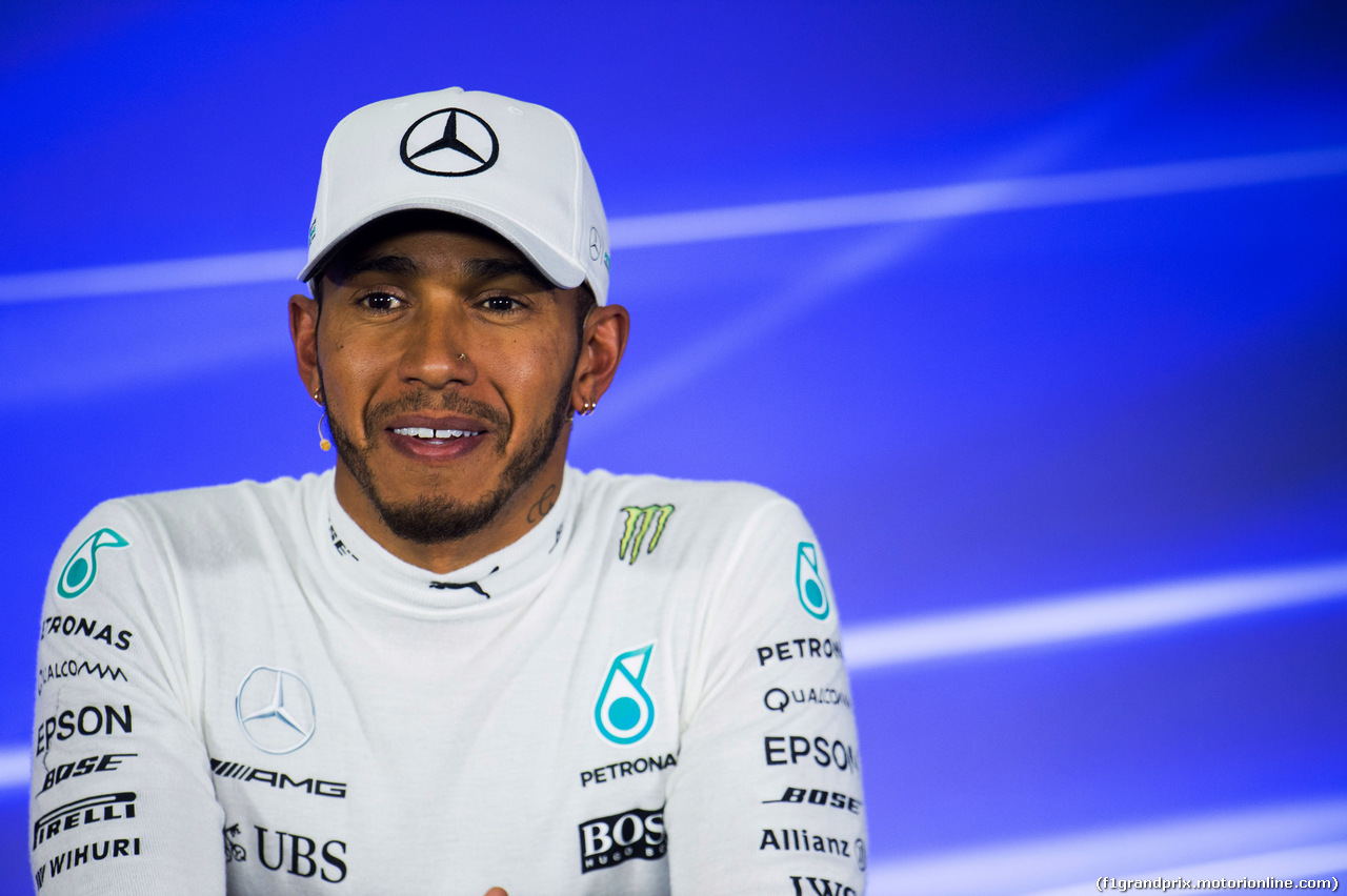 GP MESSICO, 28.10.2017 - Qualifiche, Conferenza Stampa, Lewis Hamilton (GBR) Mercedes AMG F1 W08