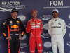 GP MESSICO, 28.10.2017 - Qualifiche, 2nd place Max Verstappen (NED) Red Bull Racing RB13, Sebastian Vettel (GER) Ferrari SF70H pole position e 3rd place Lewis Hamilton (GBR) Mercedes AMG F1 W08