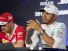 GP MESSICO, 28.10.2017 - Qualifiche, Conferenza Stampa, Sebastian Vettel (GER) Ferrari SF70H e Lewis Hamilton (GBR) Mercedes AMG F1 W08