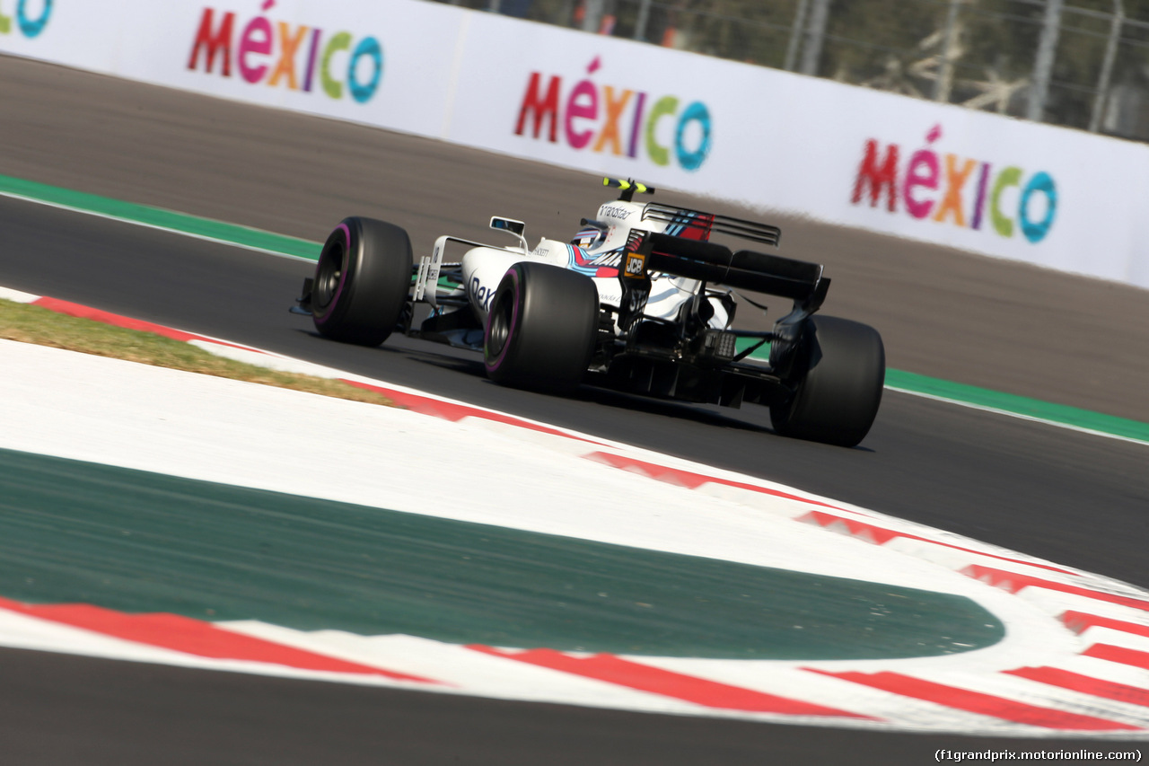 GP MESSICO, 27.10.2017 - Prove Libere 1, Lance Stroll (CDN) Williams FW40