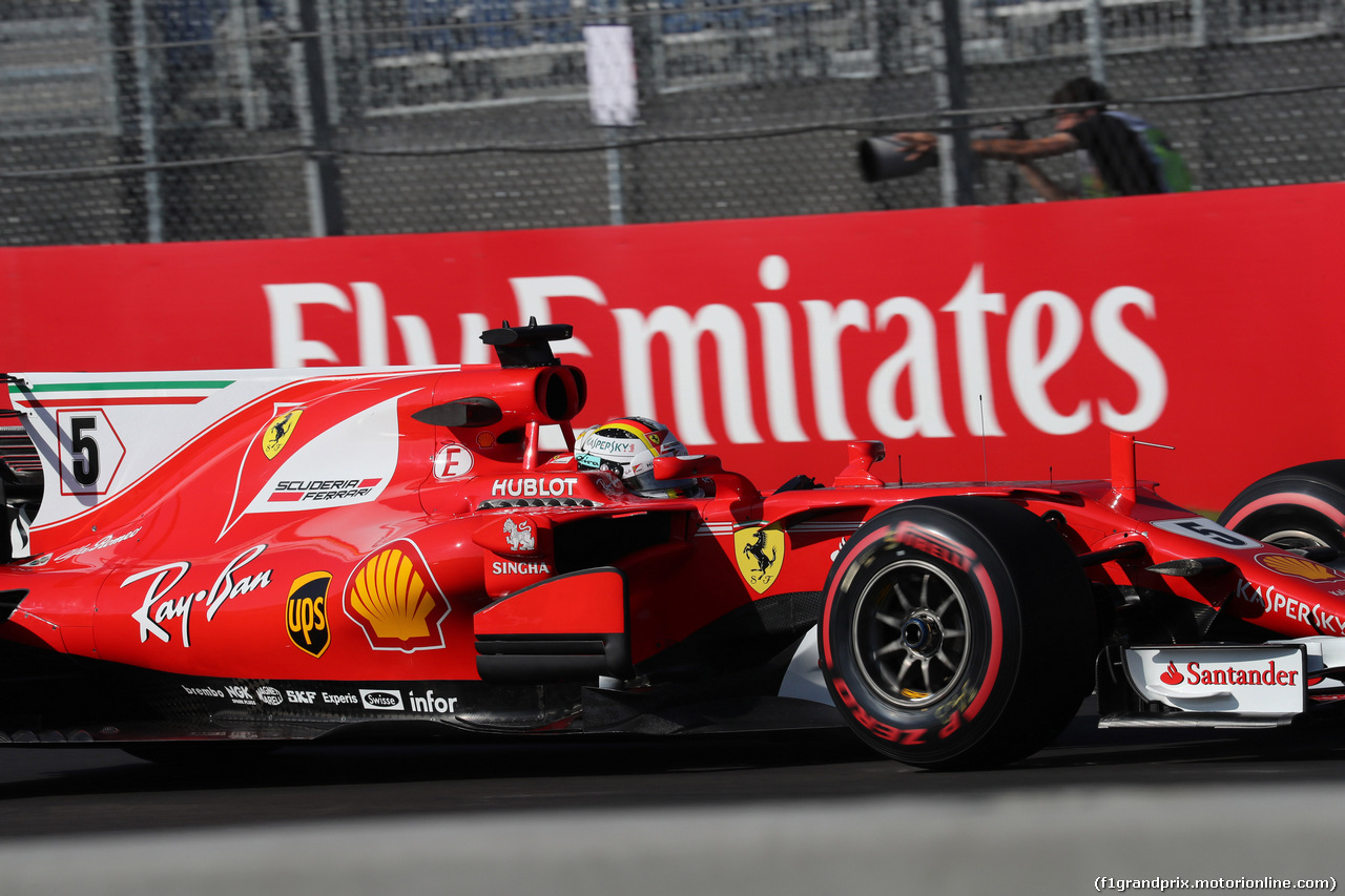GP MESSICO, 27.10.2017 - Prove Libere 1, Sebastian Vettel (GER) Ferrari SF70H