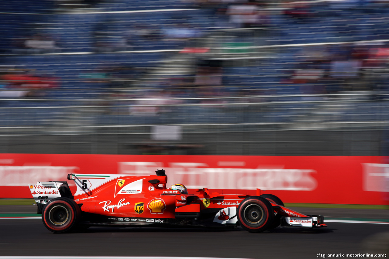 GP MESSICO, 27.10.2017 - Prove Libere 1, Sebastian Vettel (GER) Ferrari SF70H