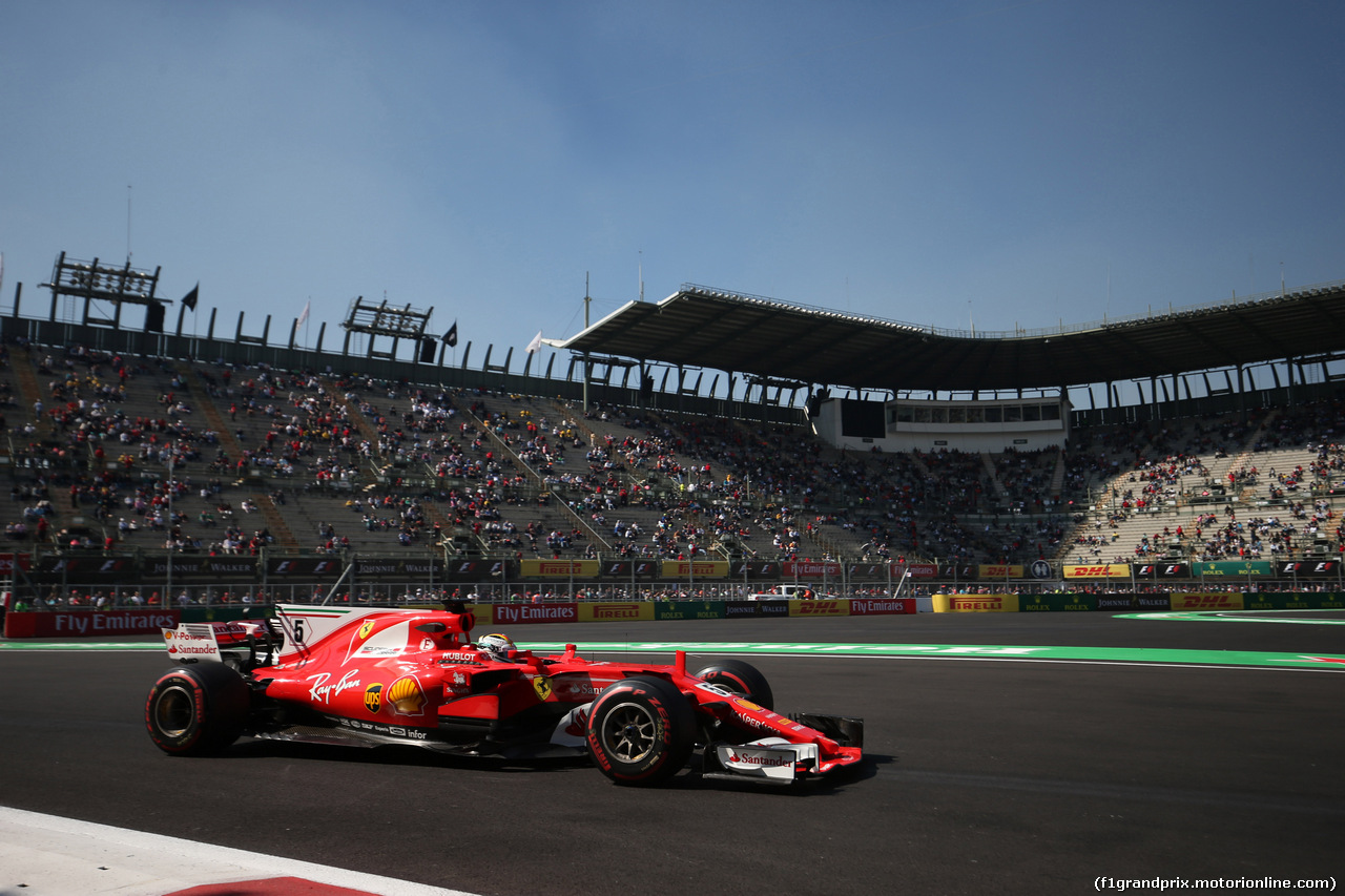 GP MESSICO, 27.10.2017 - Prove Libere 1, Sebastian Vettel (GER) Ferrari SF70H