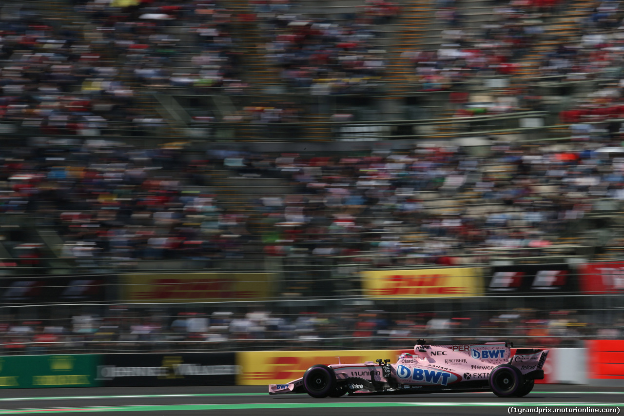 GP MESSICO, 27.10.2017 - Prove Libere 2, Sergio Perez (MEX) Sahara Force India F1 VJM010