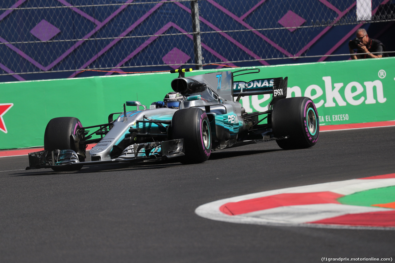 GP MESSICO, 27.10.2017 - Prove Libere 2, Valtteri Bottas (FIN) Mercedes AMG F1 W08