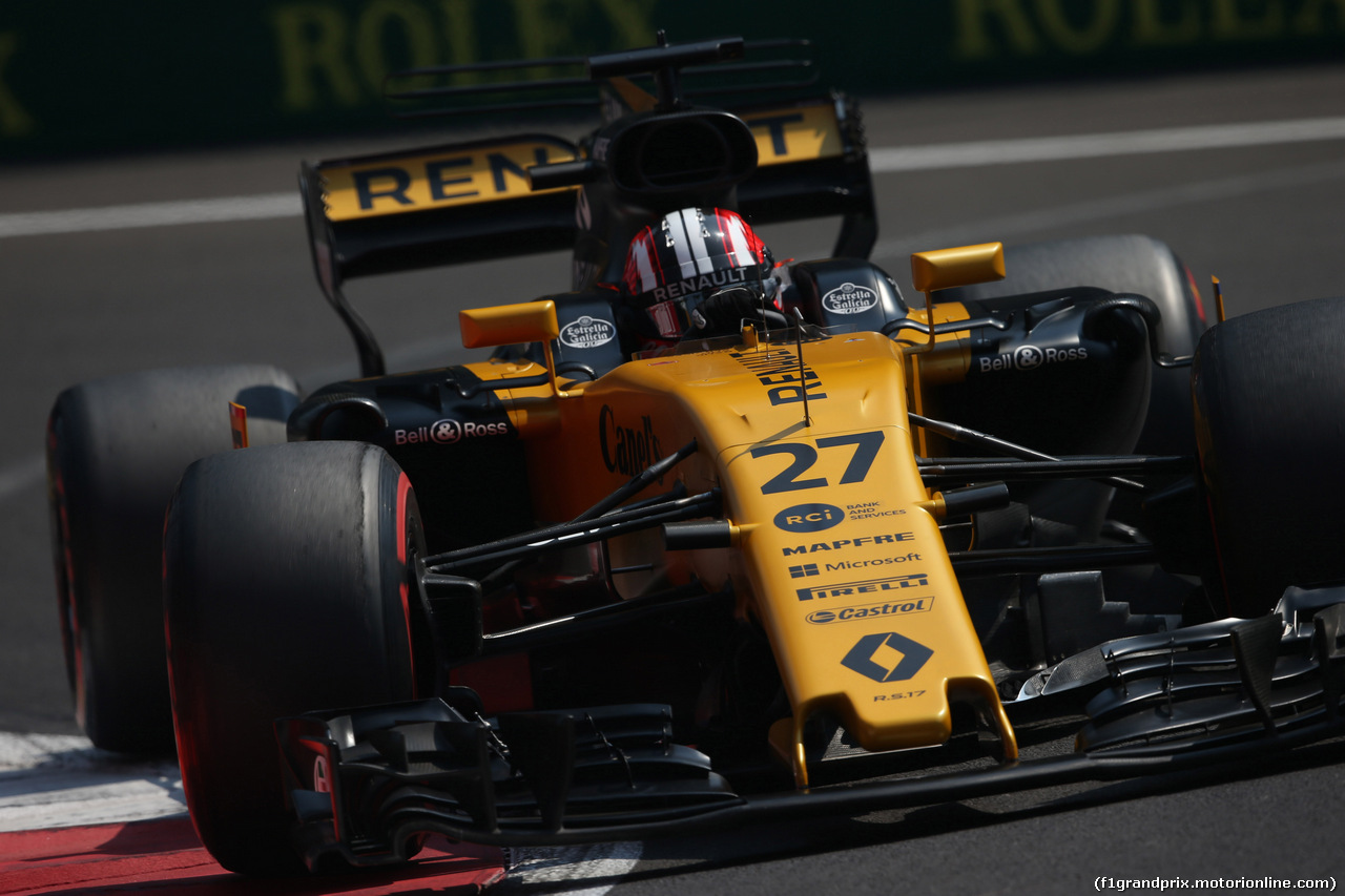 GP MESSICO, 27.10.2017 - Prove Libere 2, Nico Hulkenberg (GER) Renault Sport F1 Team RS17