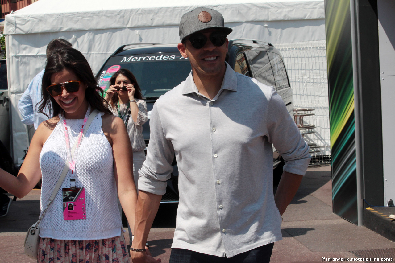 GP MONACO, 28.05.2017 - Pastor Maldonado (VEN) e sua moglie Gabriela