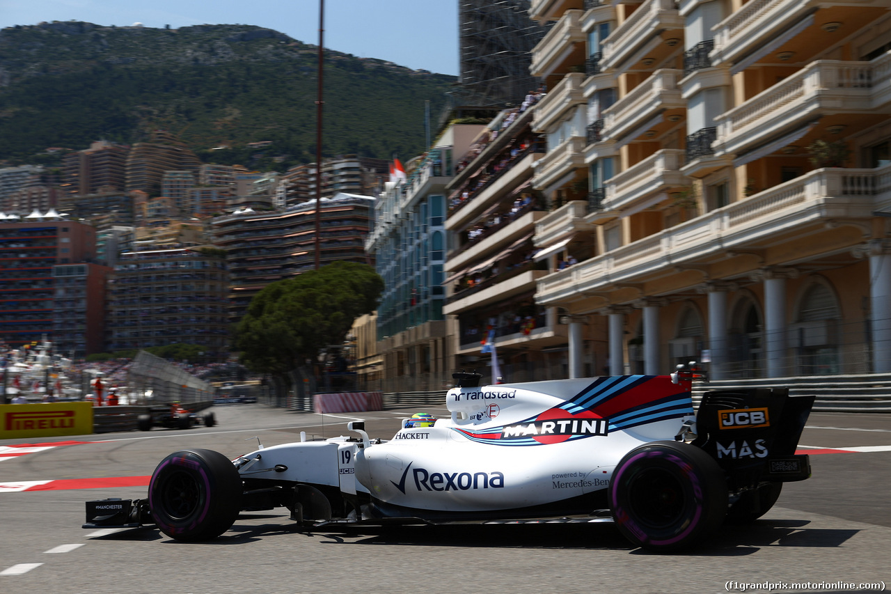 GP MONACO, 28.05.2017 - Gara, Felipe Massa (BRA) Williams FW40