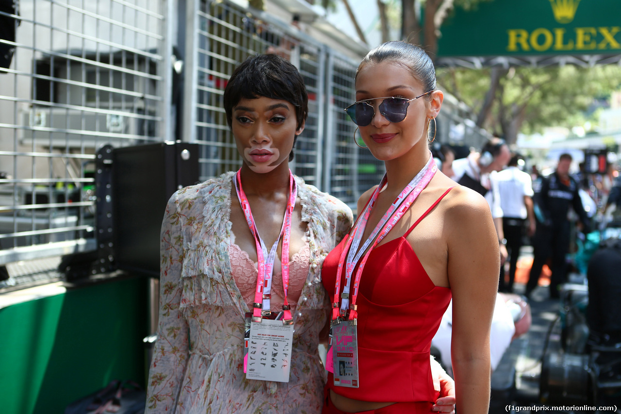 GP MONACO, 28.05.2017 - Gara, (L-R) Chantelle Winnie (CAN) Top Model