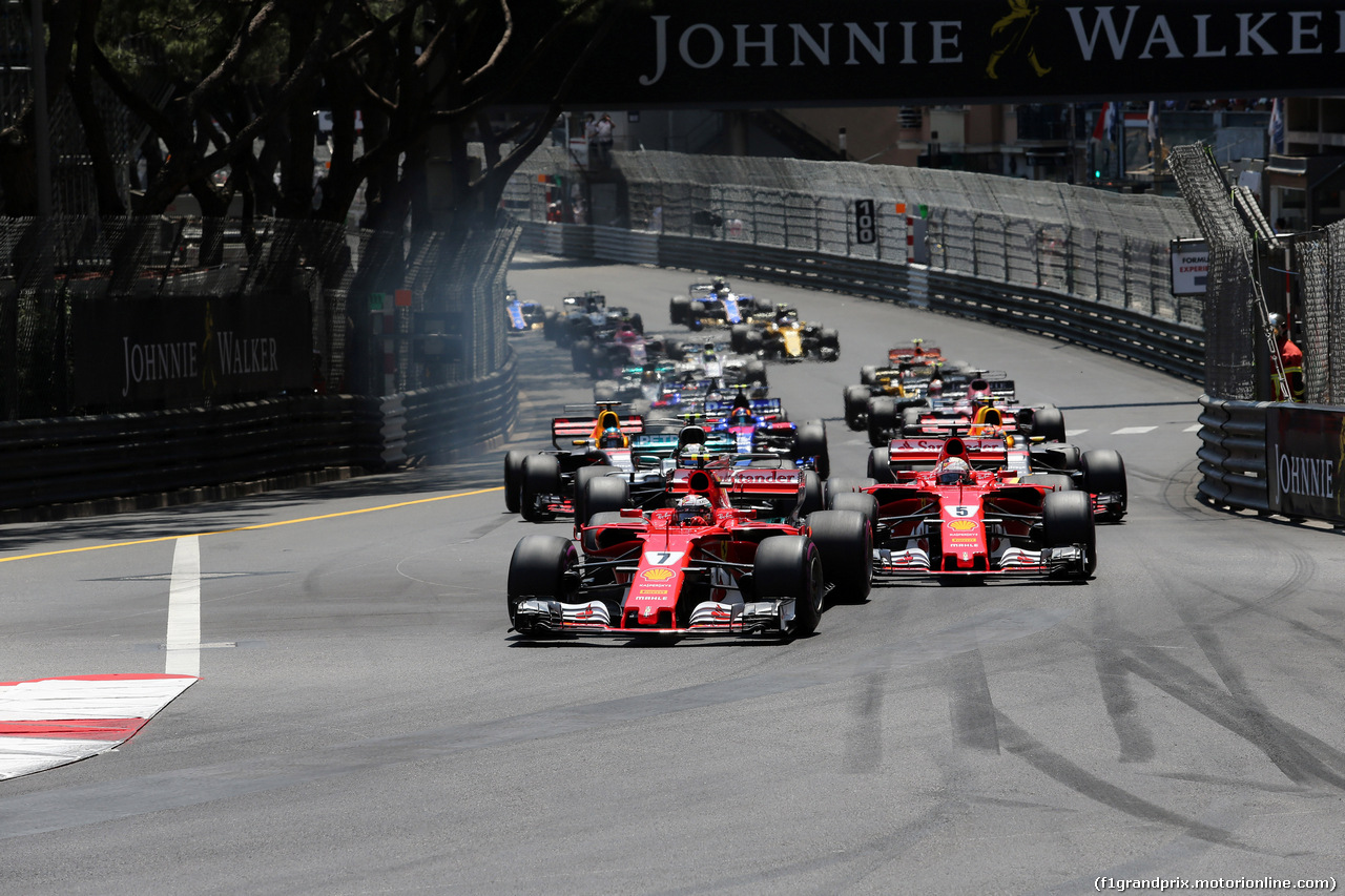 GP MONACO, 28.05.2017 - Gara, Start of the race