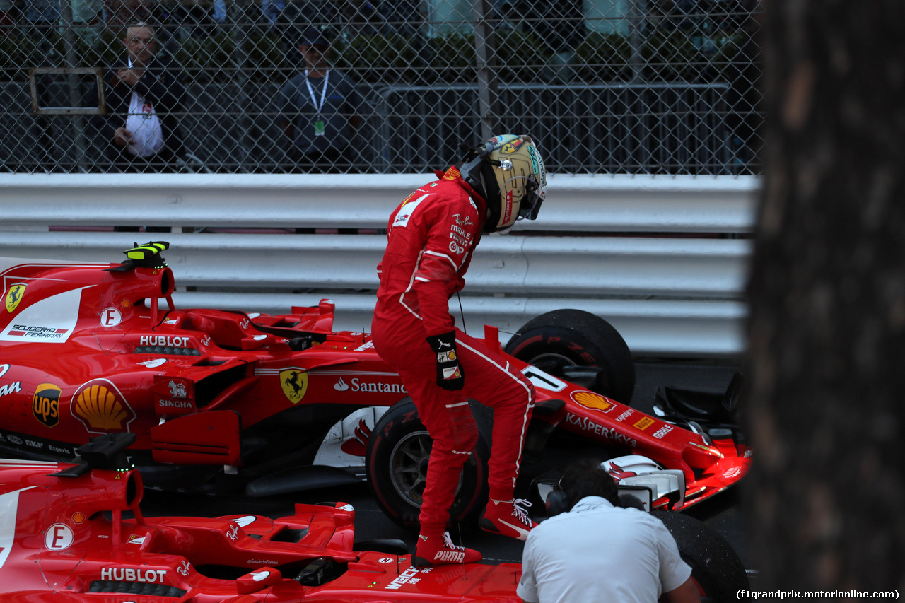 GP MONACO, 28.05.2017 - Gara, Sebastian Vettel (GER) Ferrari SF70H vincitore