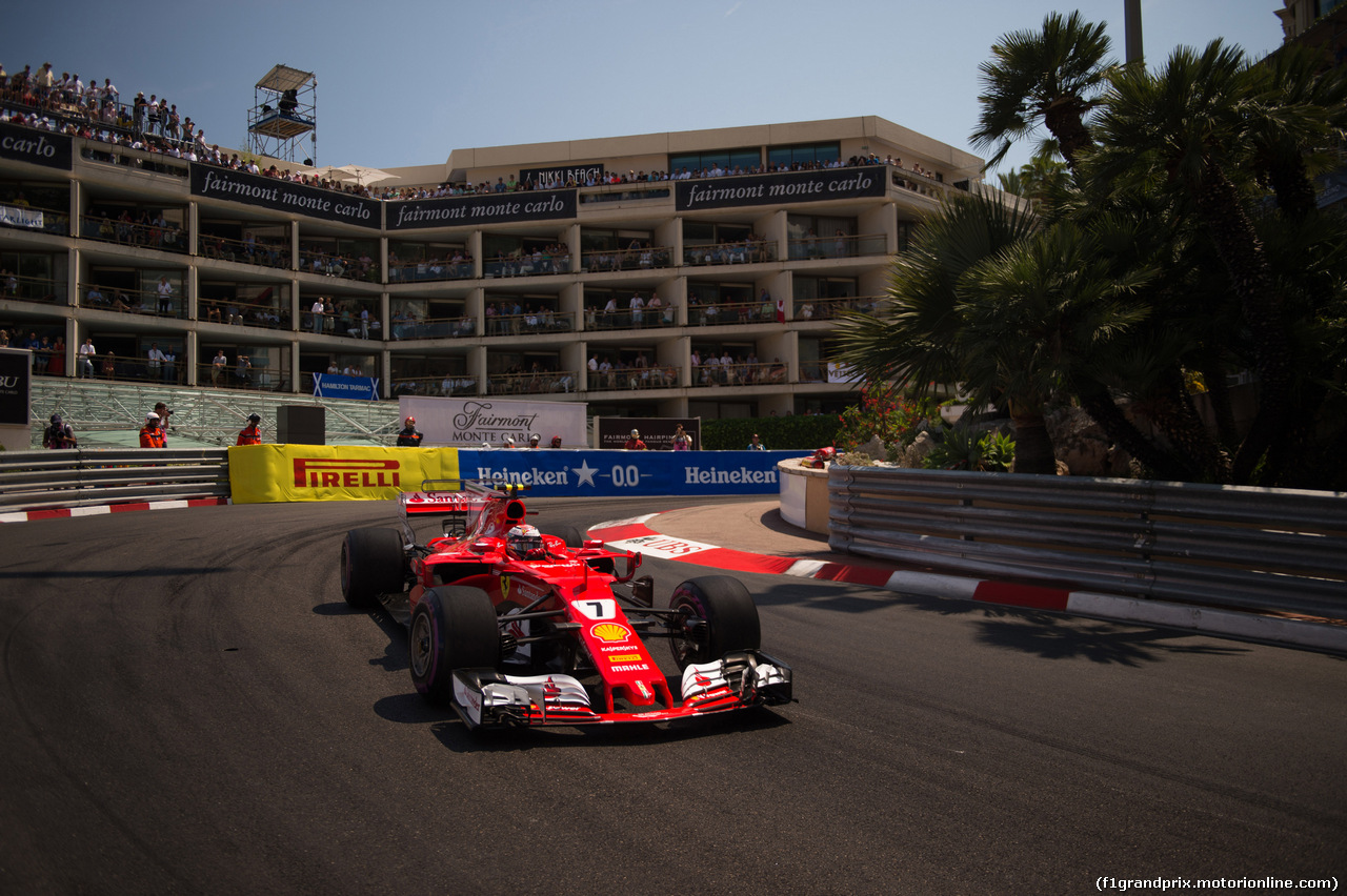 GP MONACO, 28.05.2017 - Gara, Kimi Raikkonen (FIN) Ferrari SF70H