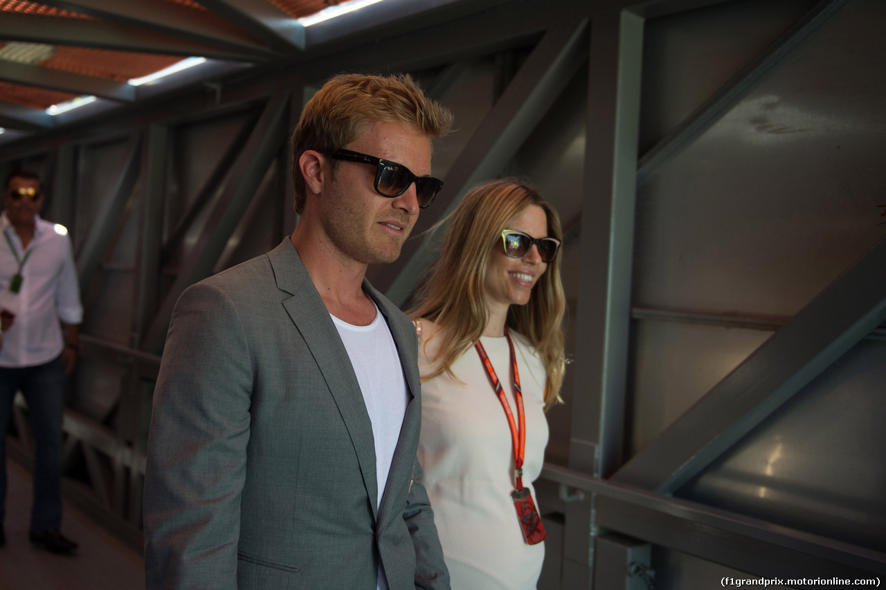 GP MONACO, 28.05.2017 - Gara, Nico Rosberg e sua moglie Vivian