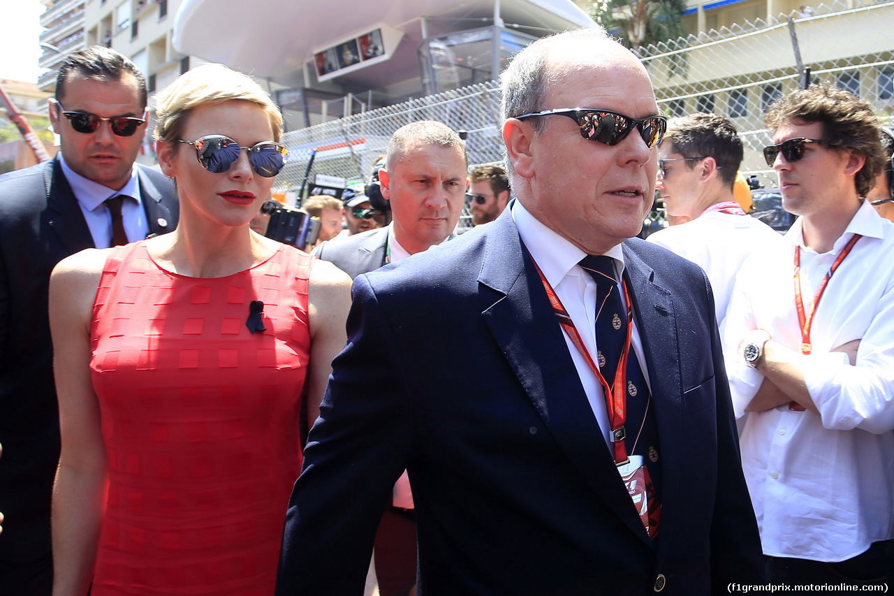 GP MONACO, 28.05.2017 - Gara, Charlene Wittstock Princess of Monaco e S.A.S. Prince Albert II