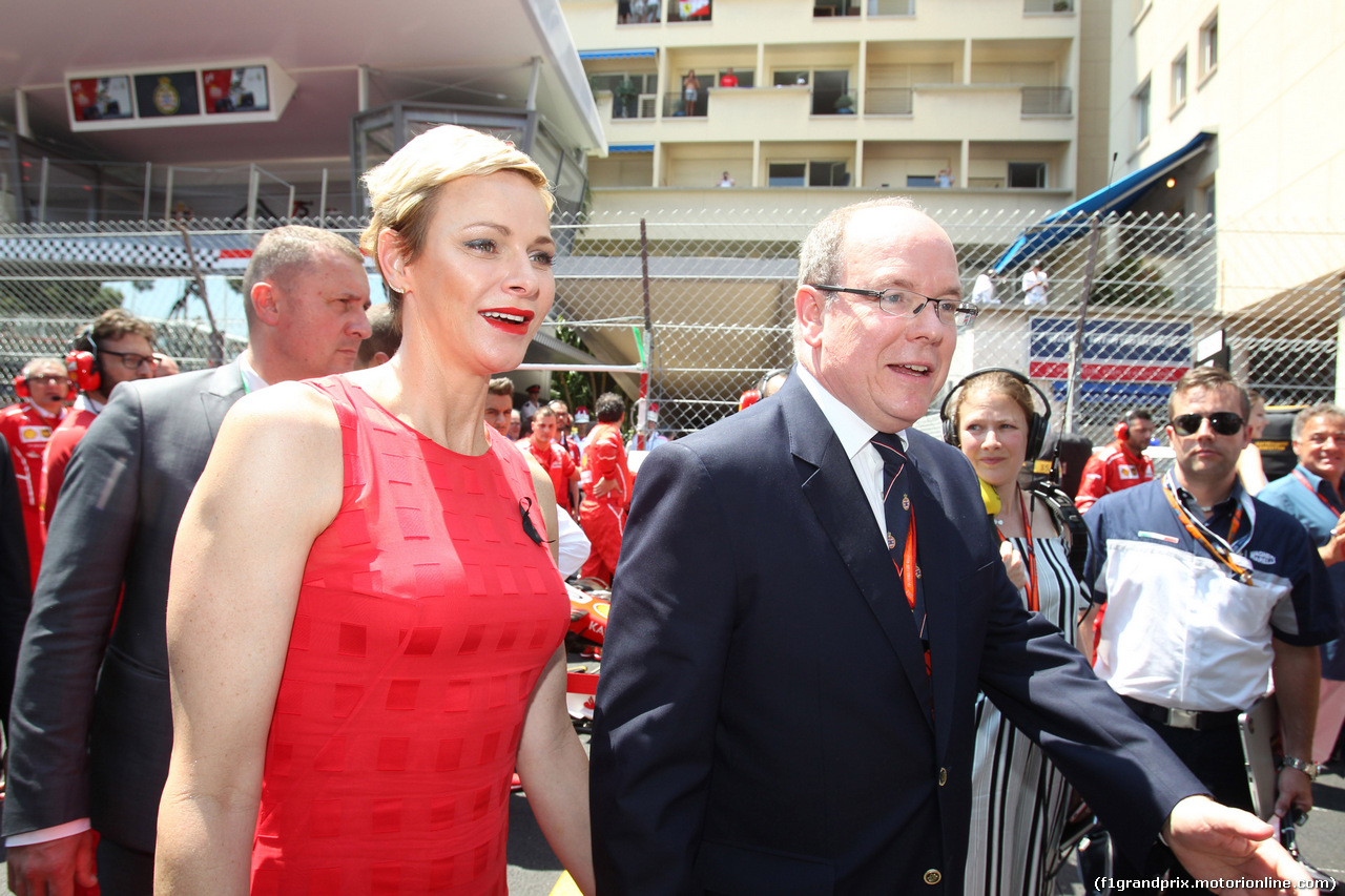 GP MONACO, 28.05.2017 - Gara, Charlene Wittstock Princess of Monaco e S.A.S. Prince Albert II