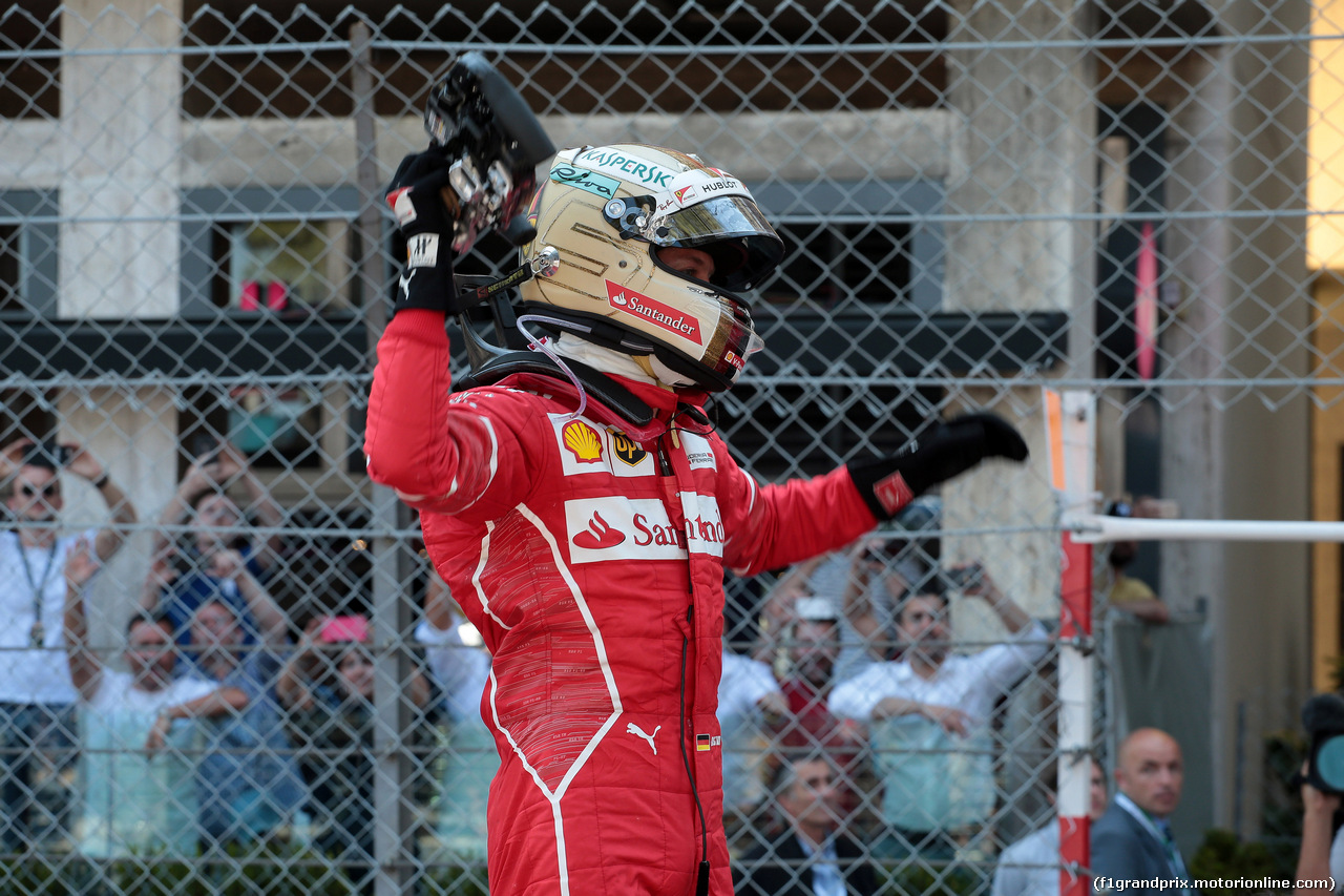 GP MONACO, 28.05.2017 - Gara, Sebastian Vettel (GER) Ferrari SF70H vincitore