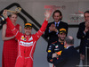 GP MONACO, 28.05.2017 - Gara, Sebastian Vettel (GER) Ferrari SF70H vincitore, 3rd place Daniel Ricciardo (AUS) Red Bull Racing RB13 e S.A.S. Prince Albert II