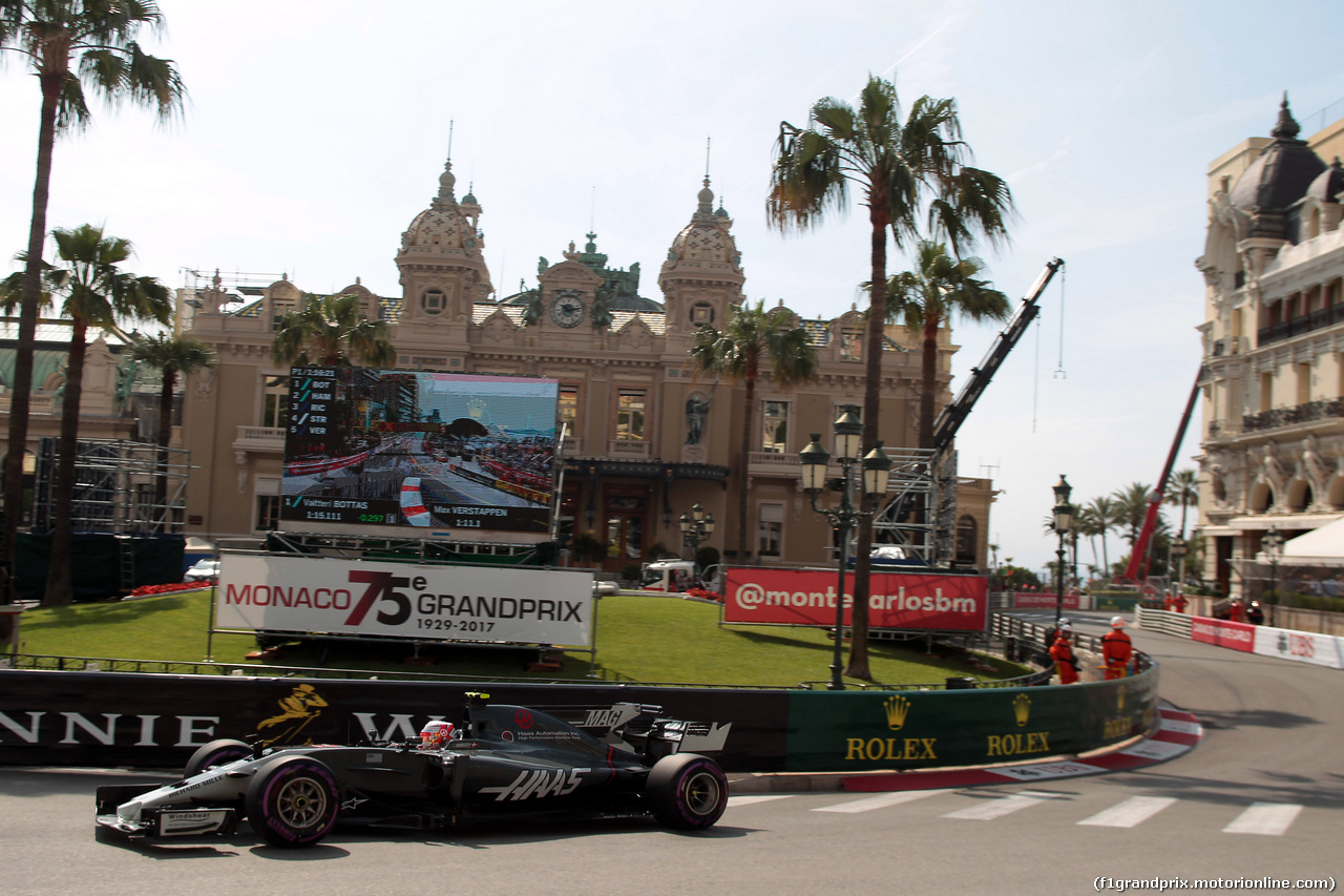 GP MONACO, 25.05.2017 - Prove Libere 1, Kevin Magnussen (DEN) Haas F1 Team VF-17