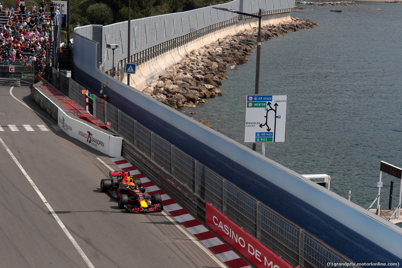 GP MONACO, 25.05.2017 - Prove Libere 1, Max Verstappen (NED) Red Bull Racing RB13