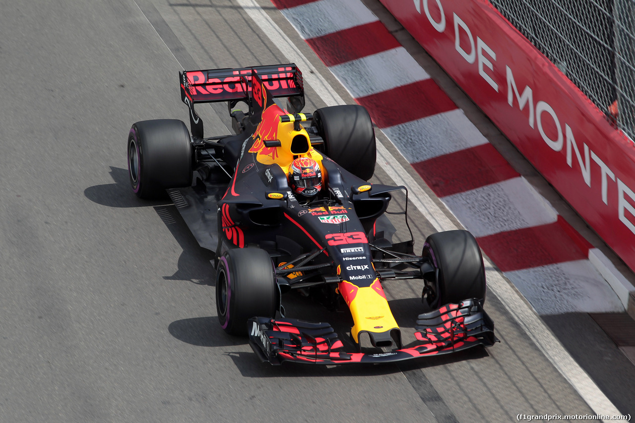 GP MONACO, 25.05.2017 - Prove Libere 1, Max Verstappen (NED) Red Bull Racing RB13