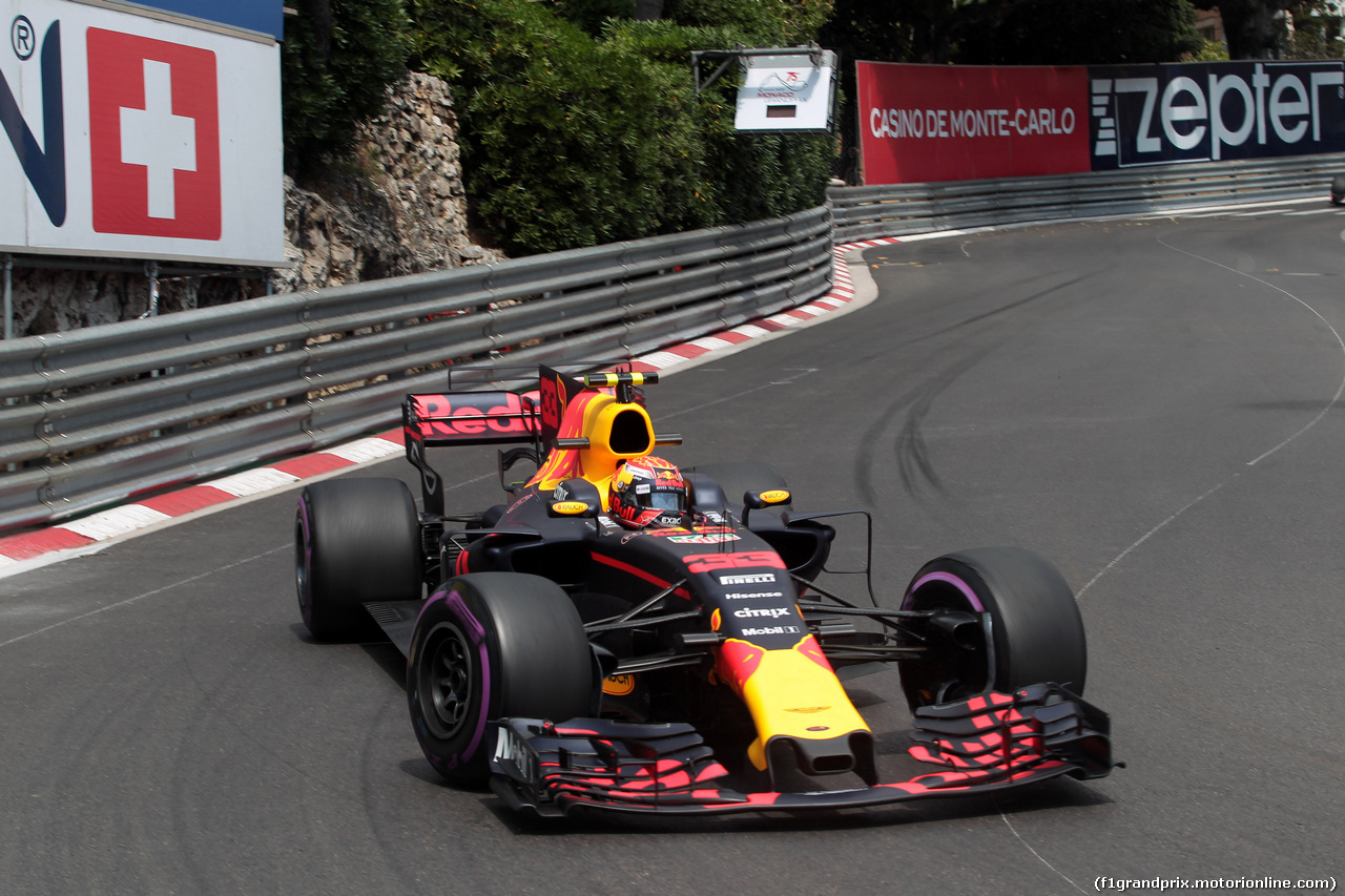 GP MONACO, 25.05.2017 - Prove Libere 1, Max Verstappen (NED) Red Bull Racing RB13