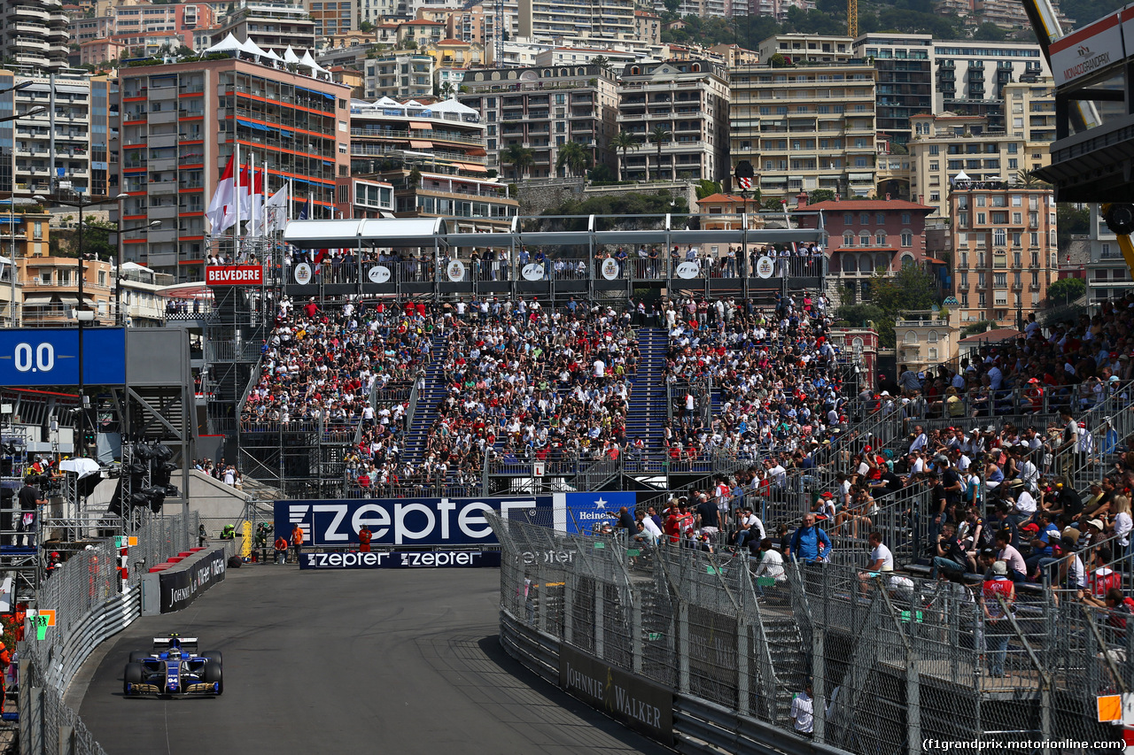 GP MONACO, 25.05.2017 - Prove Libere 1, Pascal Wehrlein (GER) Sauber C36