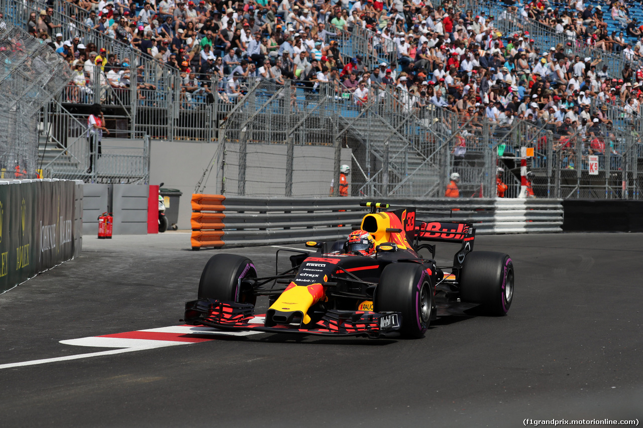 GP MONACO, 25.05.2017 - Prove Libere 1, Max Verstappen (NED) Red Bull Racing RB13