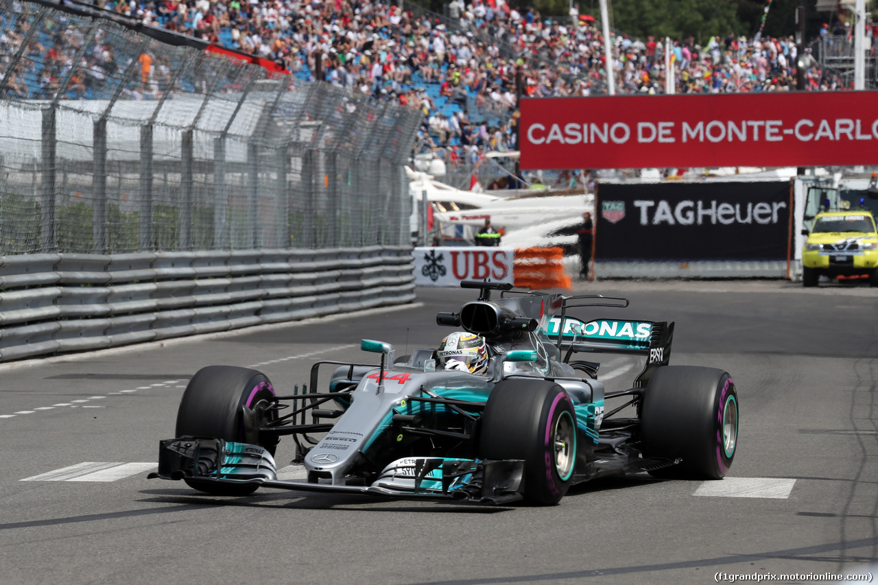 GP MONACO, 25.05.2017 - Prove Libere 1, Lewis Hamilton (GBR) Mercedes AMG F1 W08