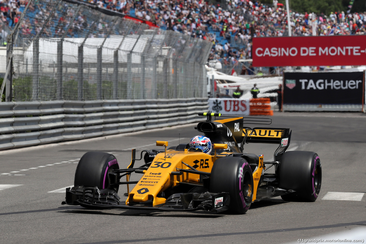 GP MONACO, 25.05.2017 - Prove Libere 1, Jolyon Palmer (GBR) Renault Sport F1 Team RS17