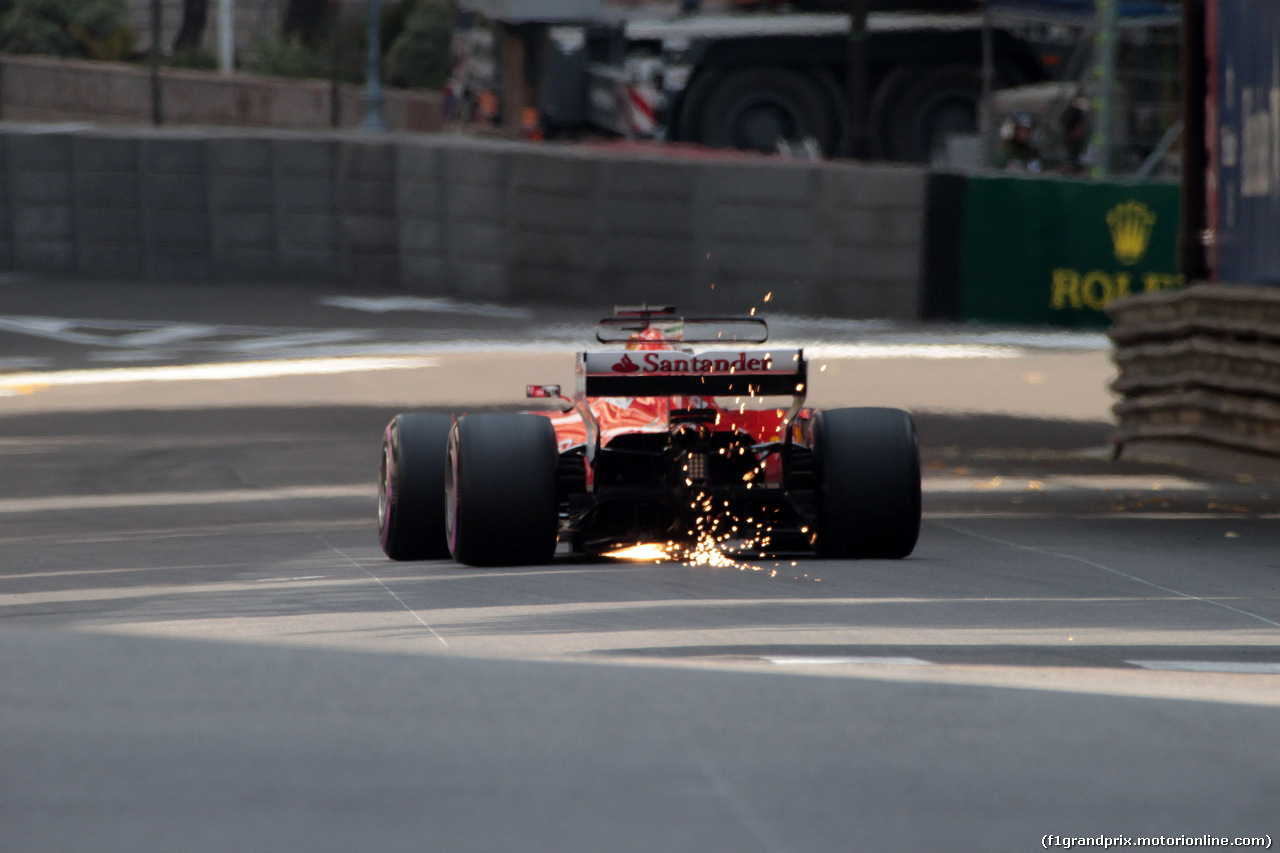 GP MONACO, 25.05.2017 - Prove Libere 1, Sebastian Vettel (GER) Ferrari SF70H