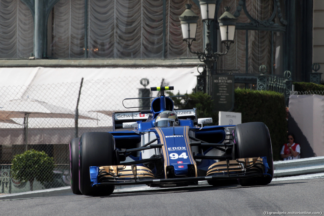 GP MONACO, 25.05.2017 - Prove Libere 1, Pascal Wehrlein (GER) Sauber C36