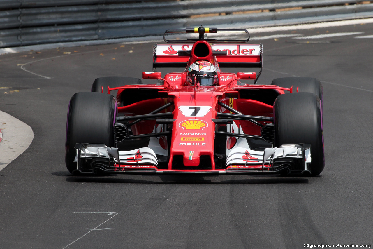 GP MONACO, 25.05.2017 - Prove Libere 1, Kimi Raikkonen (FIN) Ferrari SF70H
