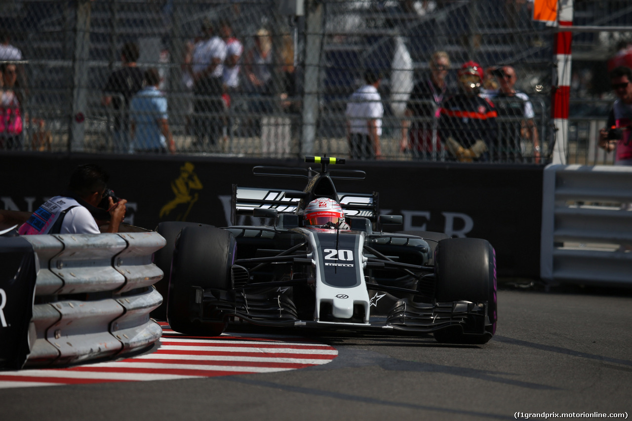 GP MONACO, 25.05.2017 - Prove Libere 1, Kevin Magnussen (DEN) Haas F1 Team VF-17