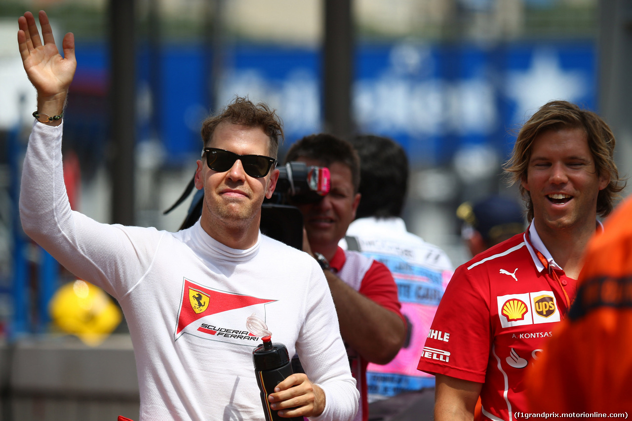 GP MONACO, 25.05.2017 - Prove Libere 1, Sebastian Vettel (GER) Ferrari SF70H